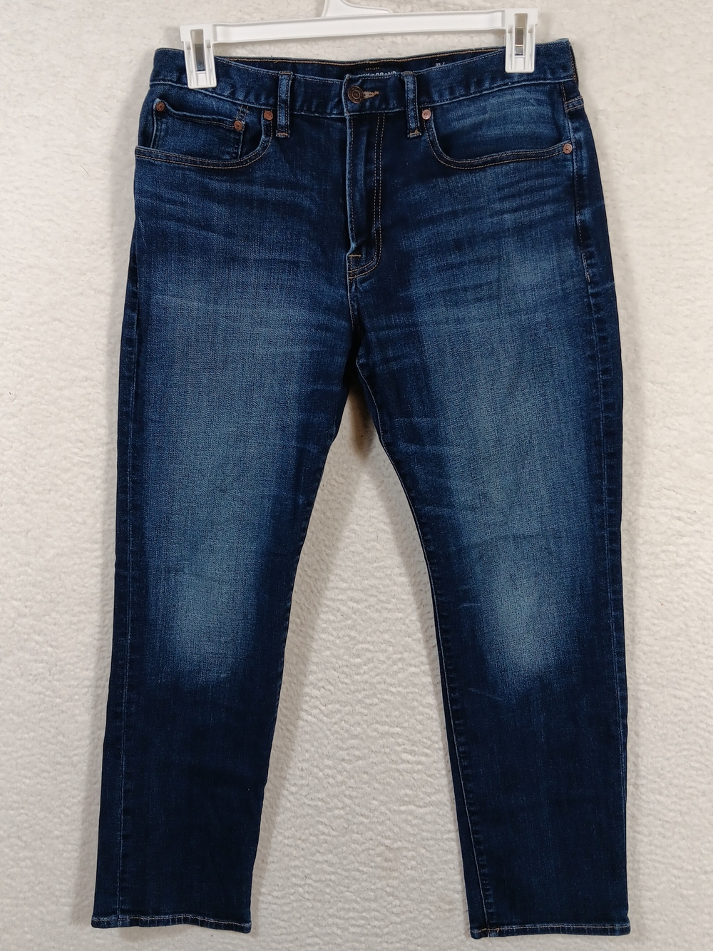Lucky Brand Jeans Mens 33x30 Blue Denim 121 Slim Straight Stretch Whiskers